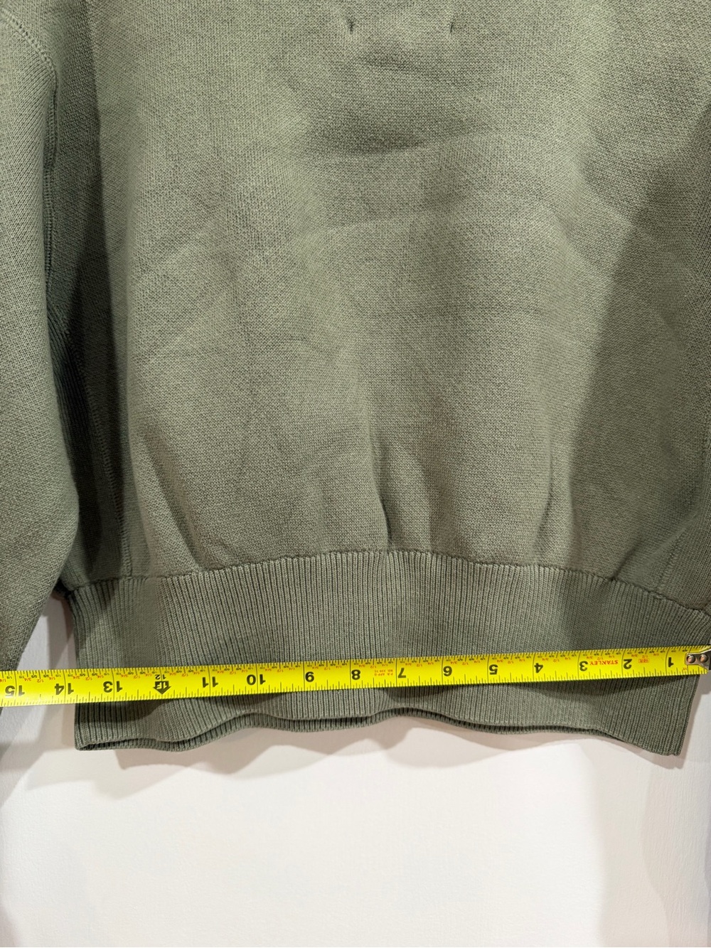 aerie Olive Cropped Crewneck Sweater - Picture 10 of 12